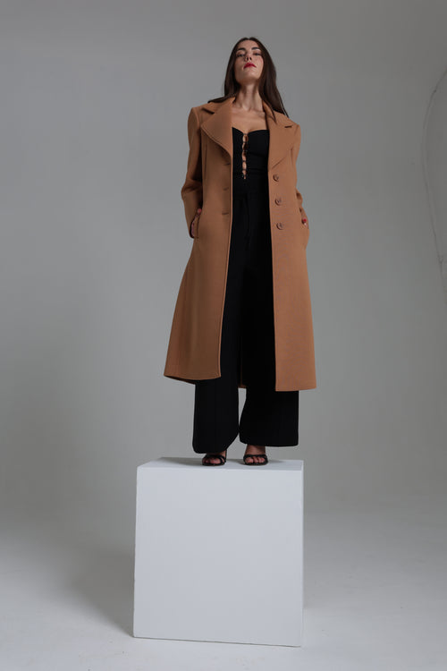 CORTINA cappotto sartoriale sfiancato