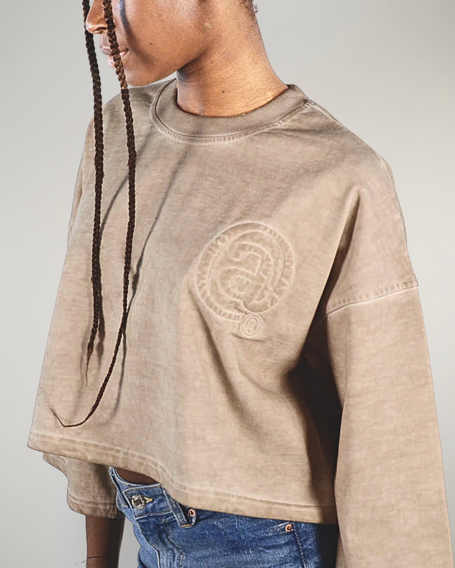 Adelaide cropped oversized t-shirt