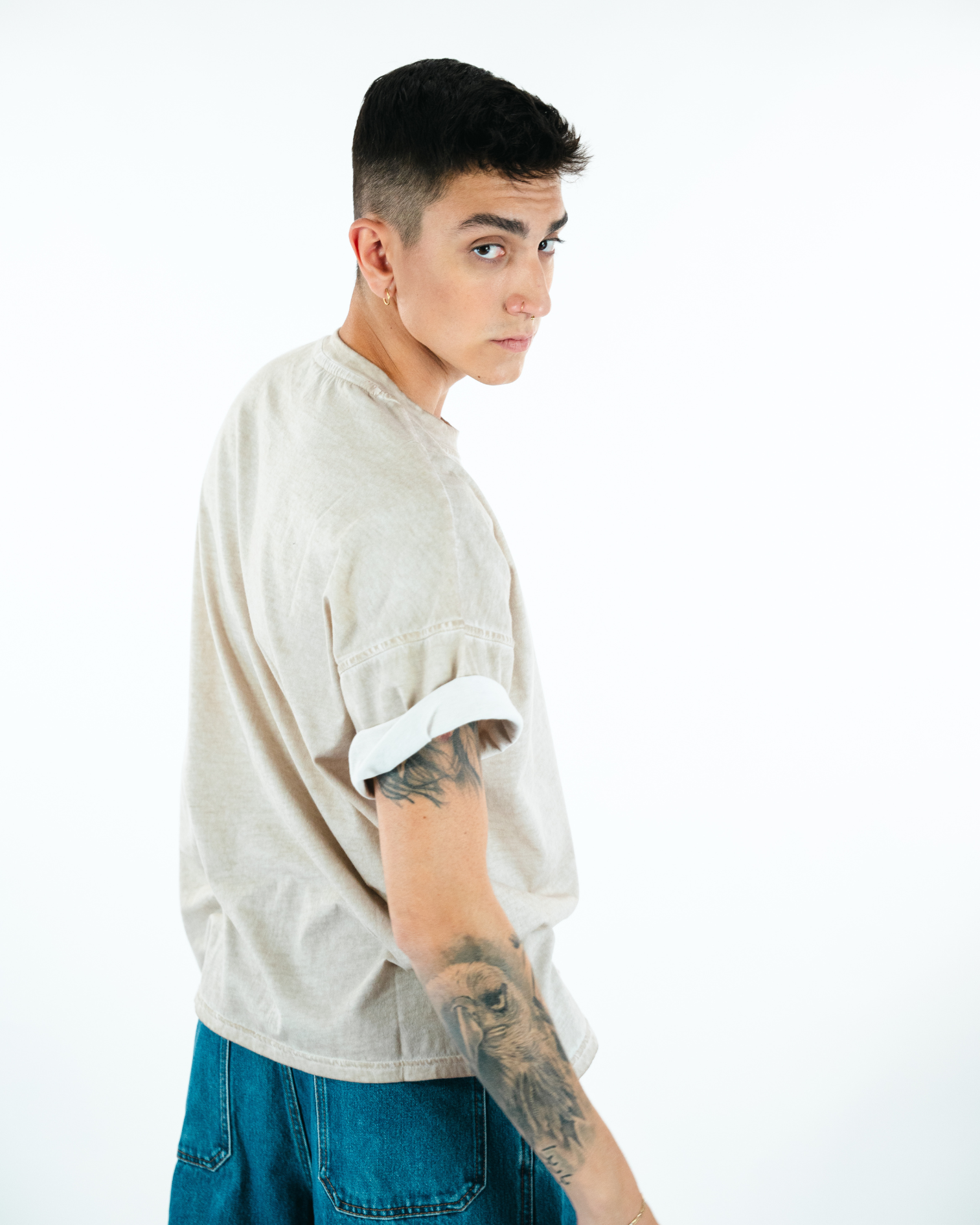 Maxi T-shirt California in cotone