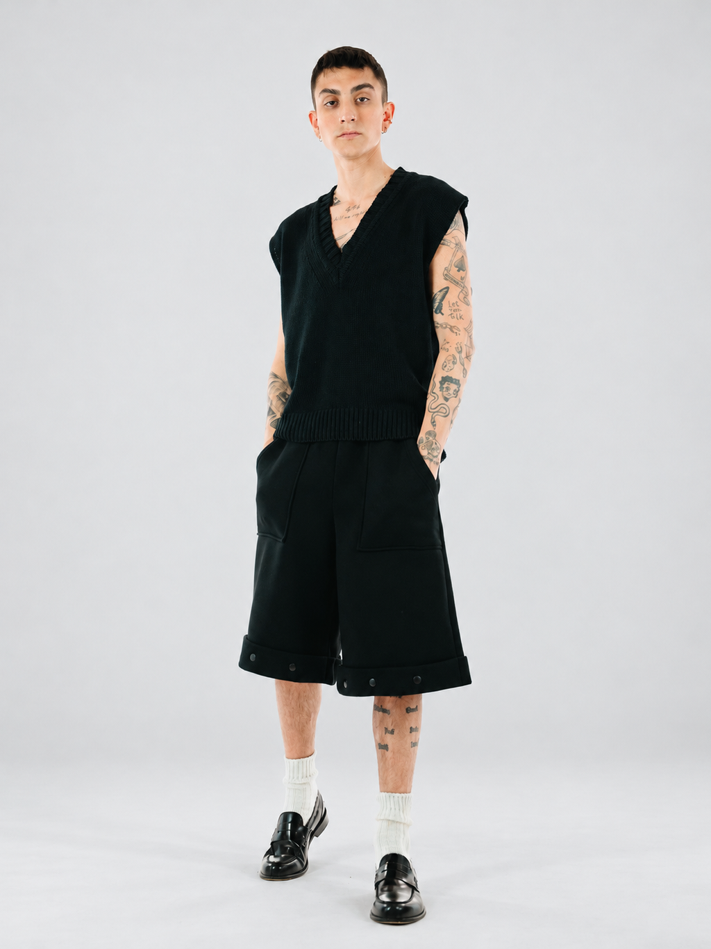 Barcellona brushed fleece bermuda shorts