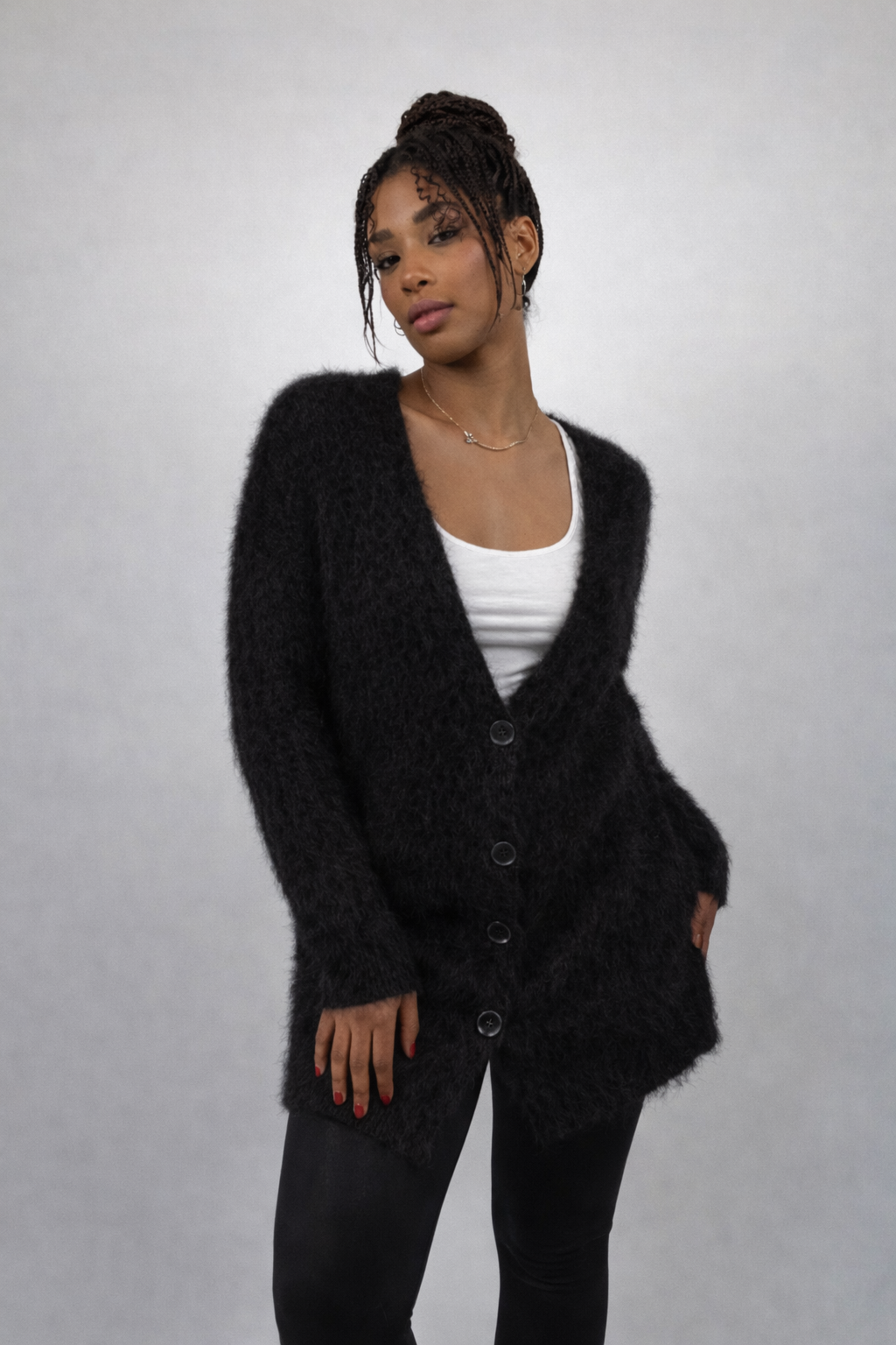 Cardigan  Alpaca unisex Moss
