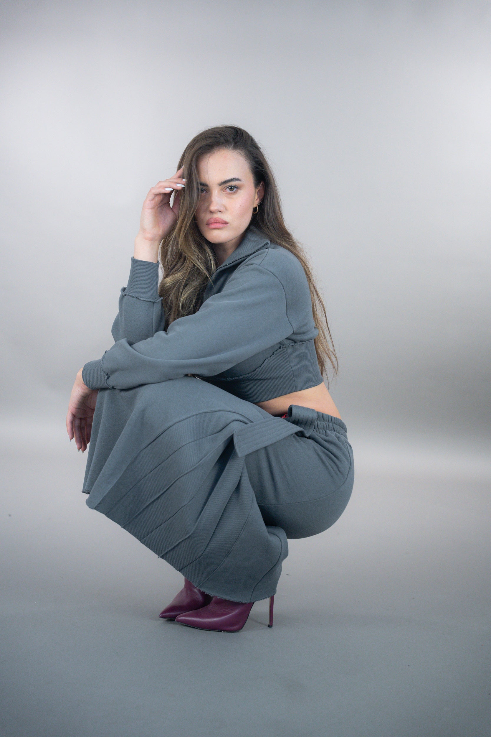 Oxford Cargo Long Skirt