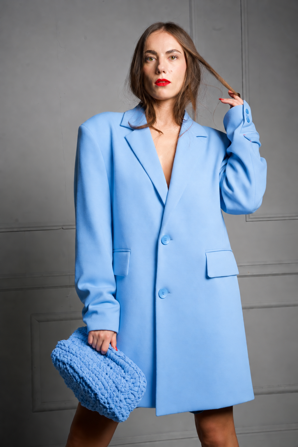 Osaka blazer oversize unisex in felpa piqué