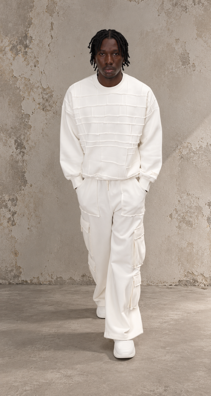 Cambridge  Felpa girocollo unisex in patchwork