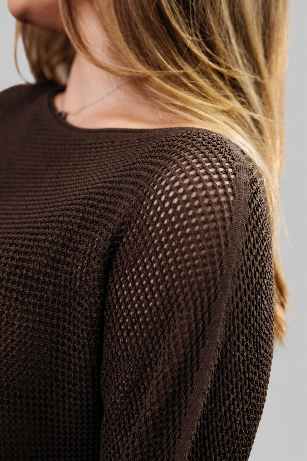 Taormina maglia crop a rete