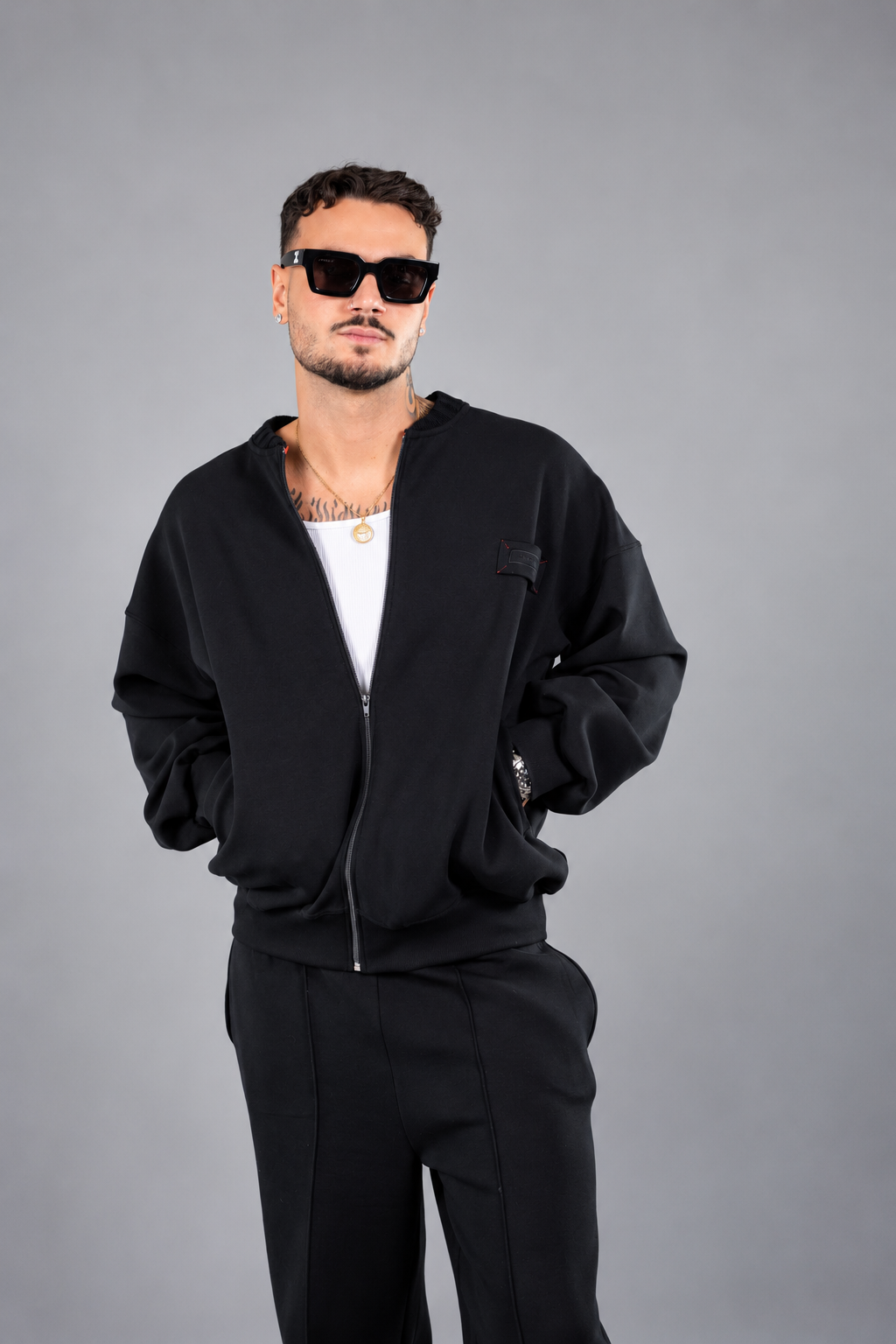 Bomber con zip Budapest