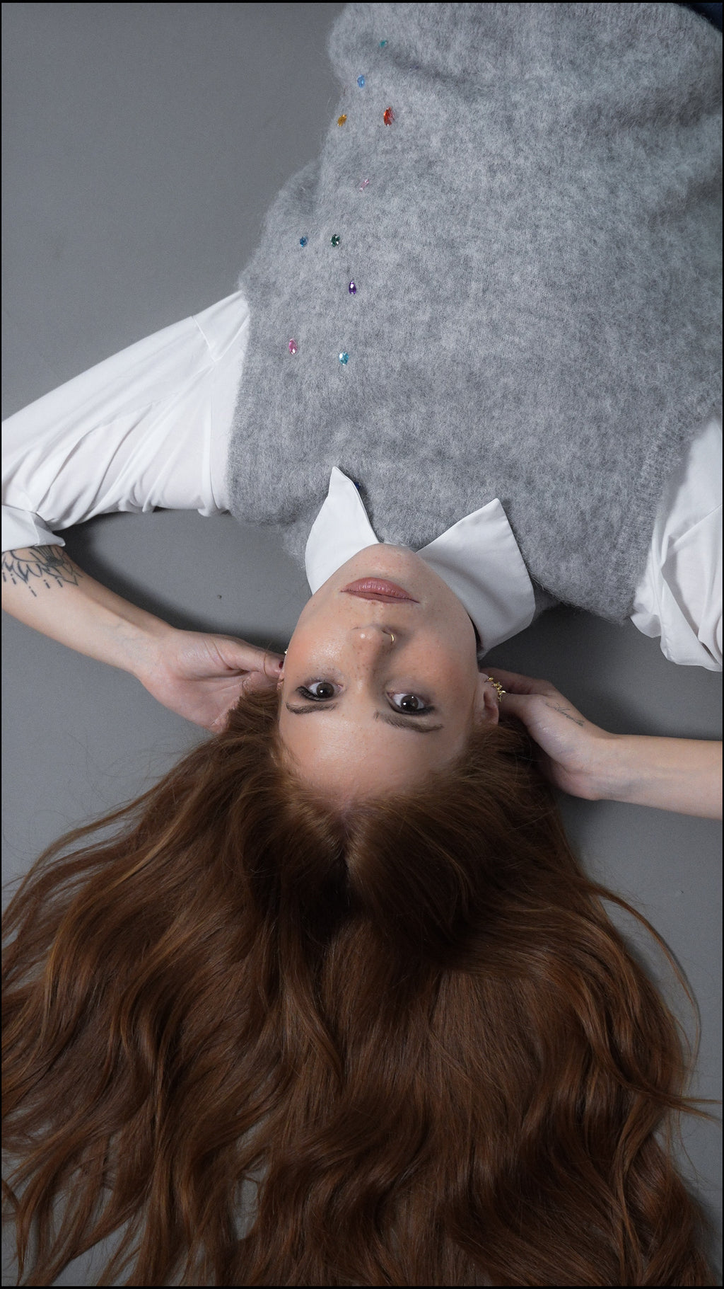 Toronto – Gilet in alpaca con pietre