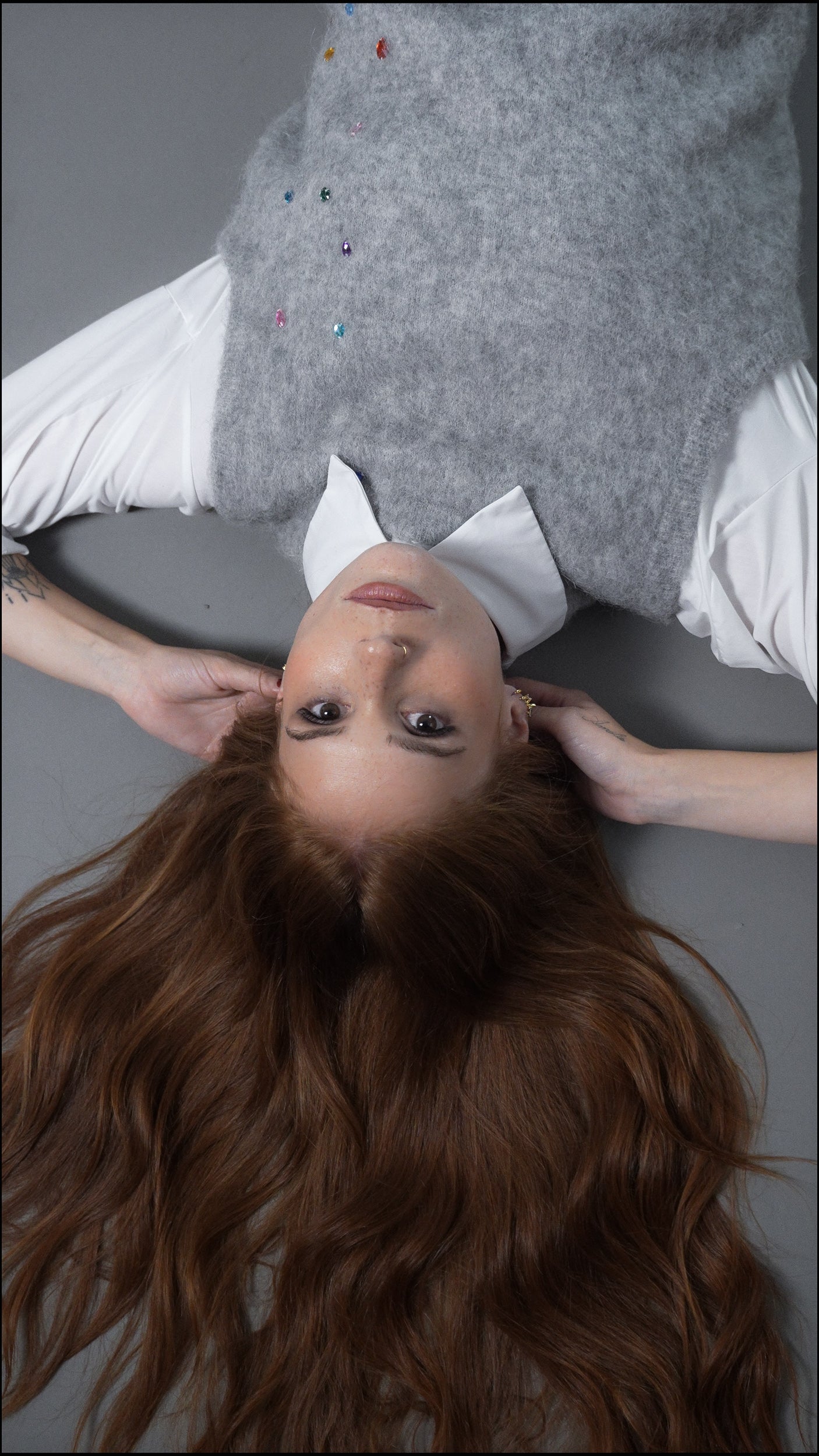 Toronto – Gilet in alpaca con pietre