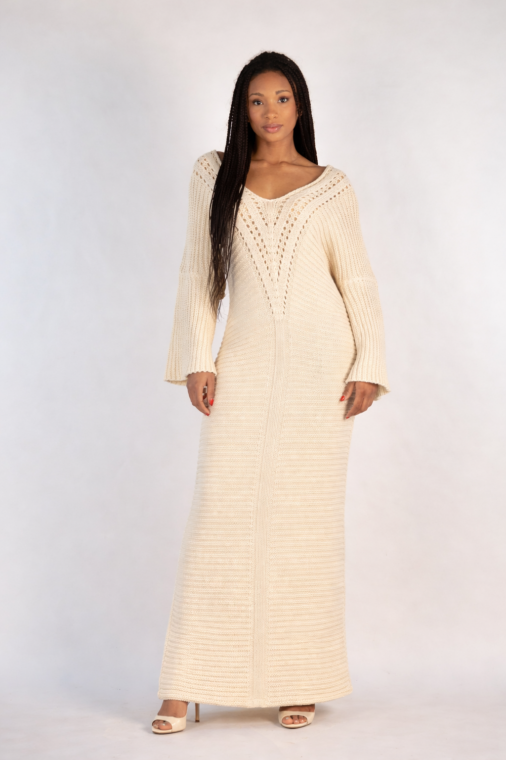 Bilbao long knitted dress