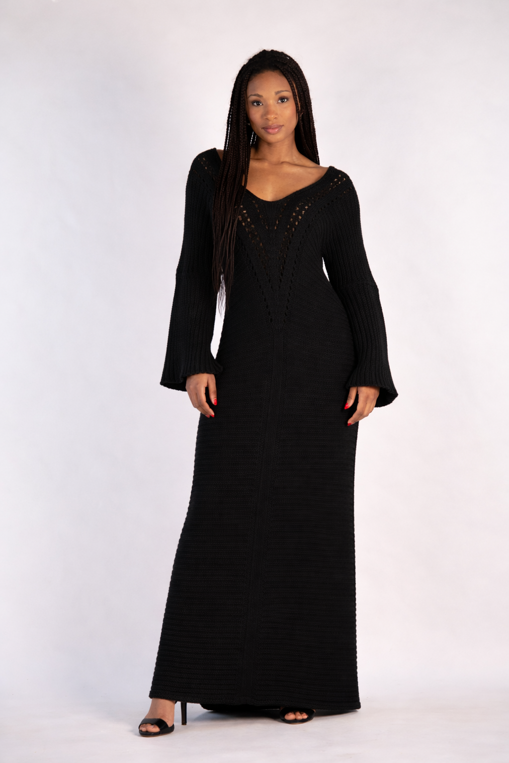 Bilbao long knitted dress