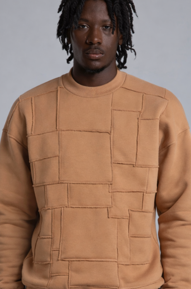 Felpa Cambridge  patchwork