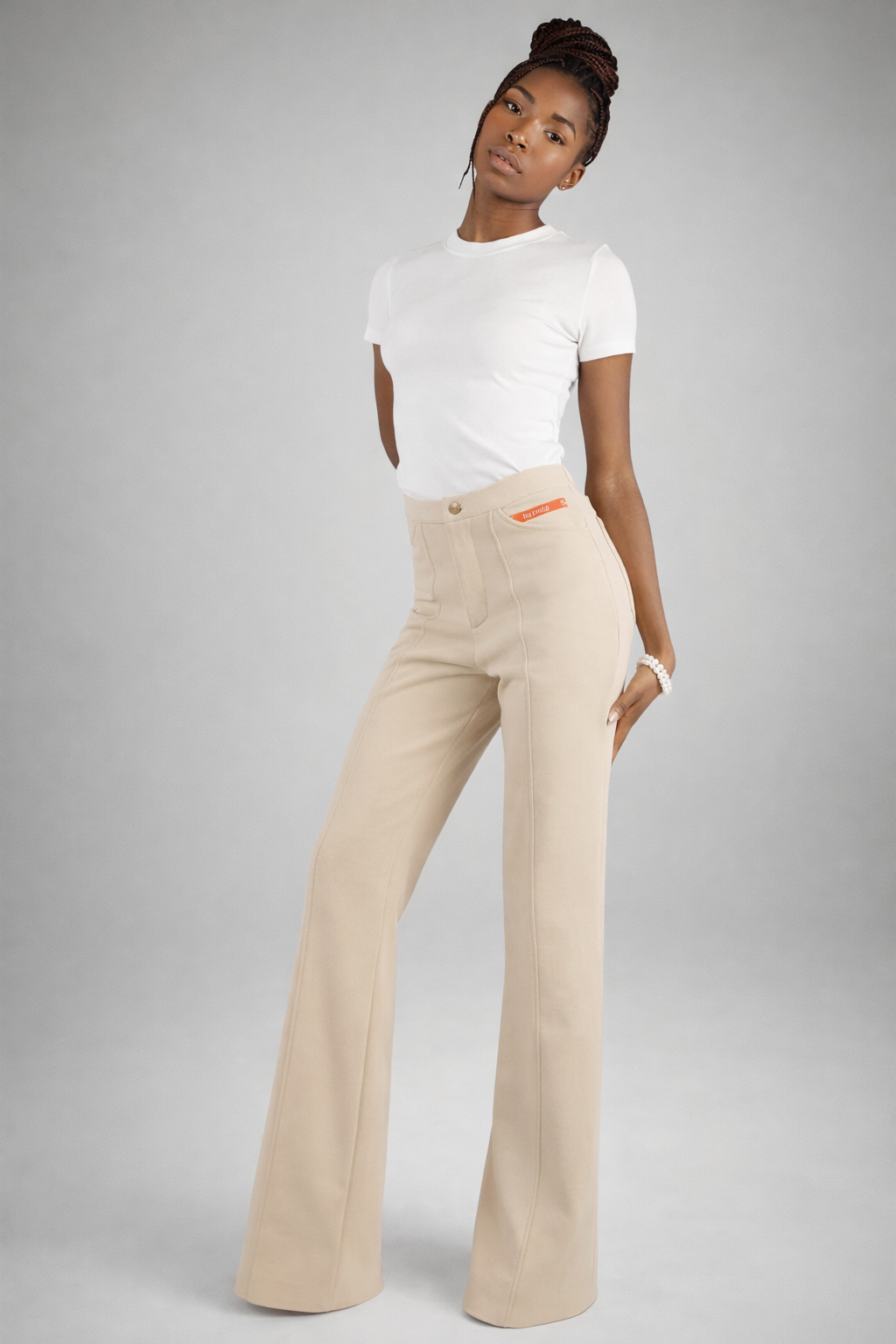 Pantalone Georgia a vita alta