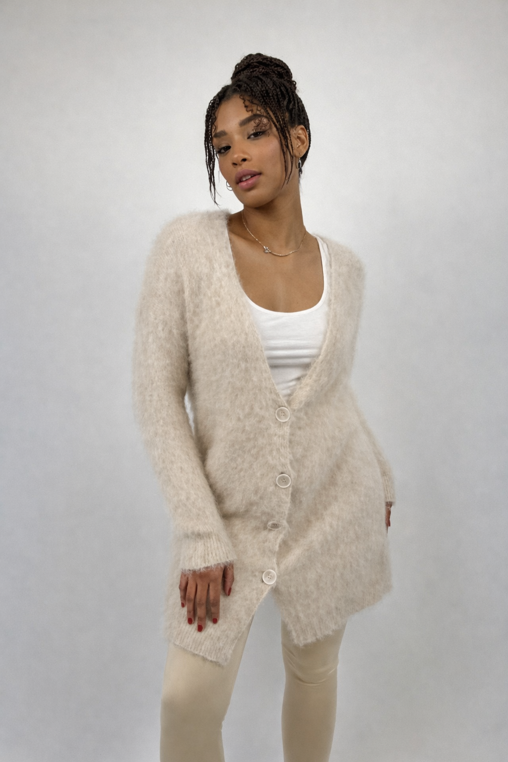 Cardigan  Alpaca unisex Moss