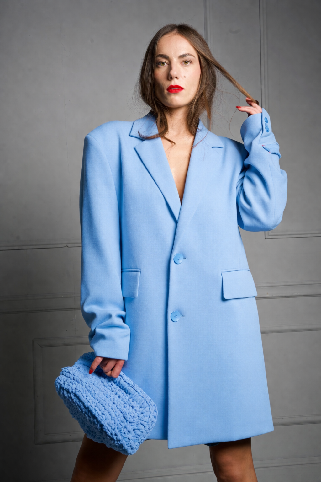 Osaka blazer oversize unisex in felpa piqué