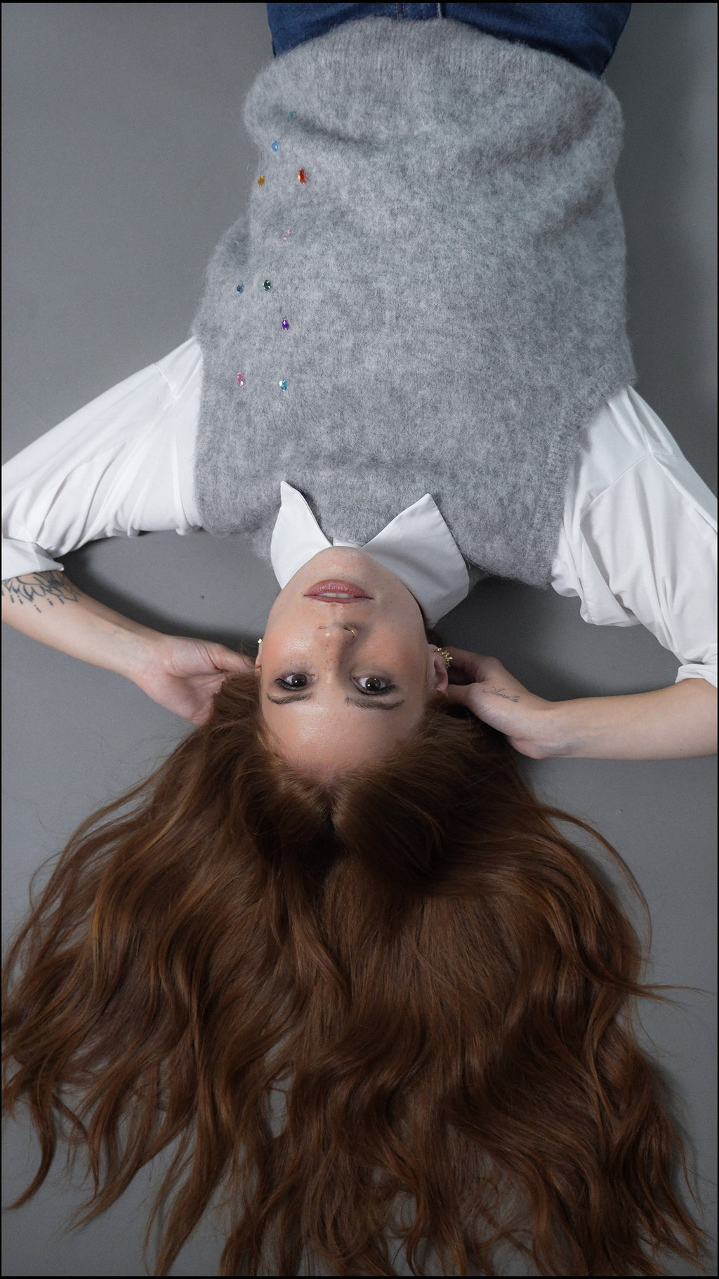 Toronto – Gilet in alpaca con pietre